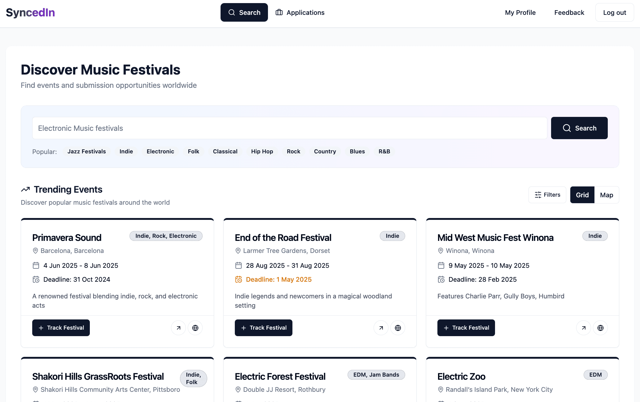 Search interface
